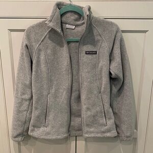 Columbia Light Gray Fleece Jacket